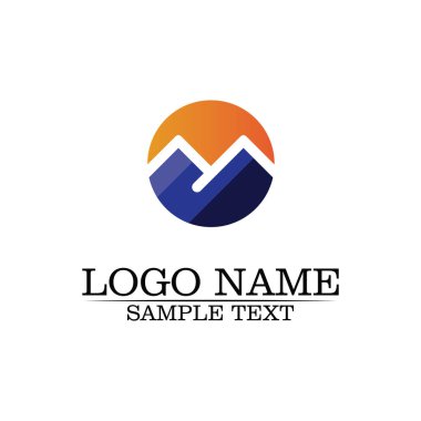 Emlak ve ev binaları logo simgeleri şablonu