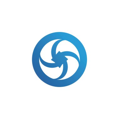Mavi plaj logosu ve semboller simge uygulaması