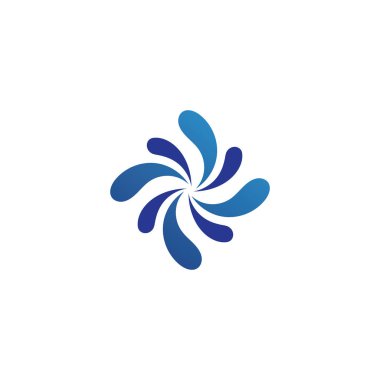 Plaj vektör logosu ve semboller şablon uygulaması