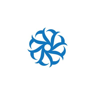 Plaj vektör logosu ve semboller şablon uygulaması