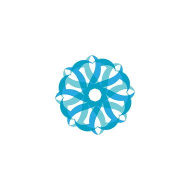 Plaj vektör logosu ve semboller şablon uygulaması