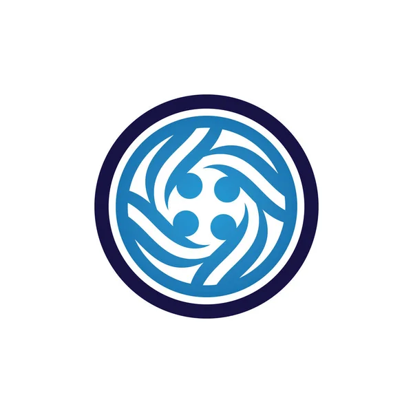 Спільнота Людей Піклується Логотип Символи Темплатформи — стоковий вектор