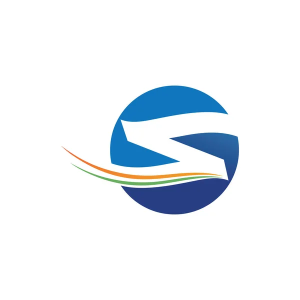 Fale Niebieskie Logo Plaży Symboli Szablon Ikony Aplikacji — Wektor stockowy