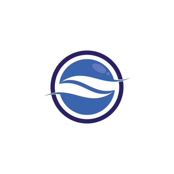 Векторный Логотип Waves Beach Сиолы Искушают Приложение — стоковый вектор