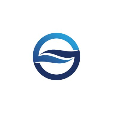 Plaj vektör logosu ve semboller şablon uygulaması