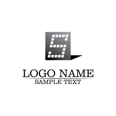 S logo tasarım vektosu