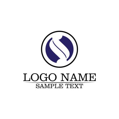 S logo tasarım vektosu