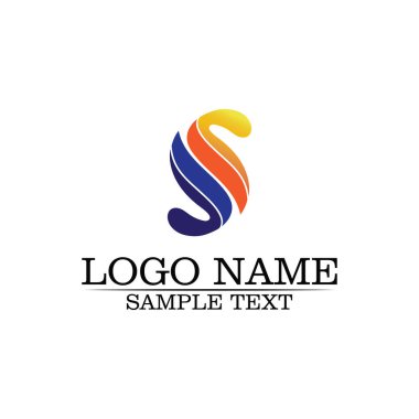 S logo tasarım vektosu