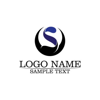 S logo tasarım vektosu