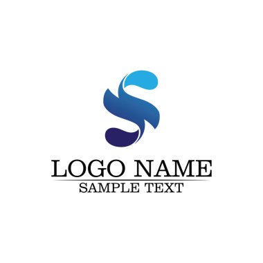 S logo tasarım vektosu