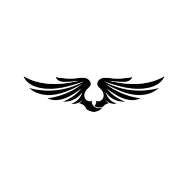 Falcon Wings Logo Şablonu vektör logo tasarımı