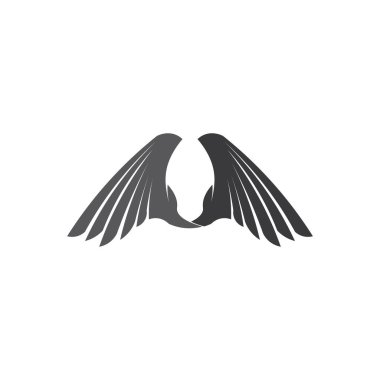 Falcon Wings Logo Şablonu vektör logo tasarımı