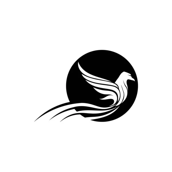 Falcon Wings Logo Template Vectoriel Icône Logo Design — Image vectorielle