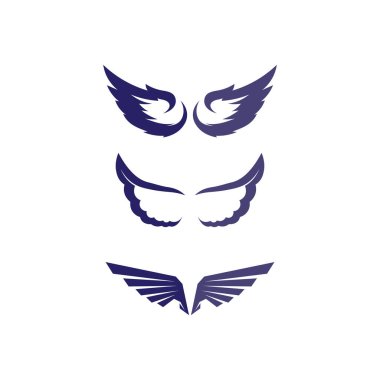 Falcon Wings Logo Şablonu vektör logo tasarımı