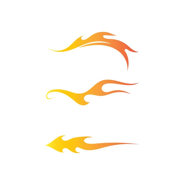Feuer Flamme Natur Logo Und Symbole Symbole Vorlage — Stockvektor