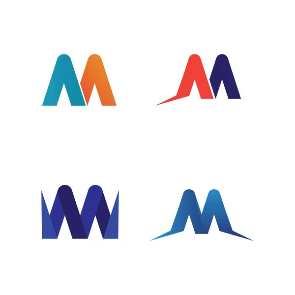 字母M向量图标 如标志 — 图库矢量图片