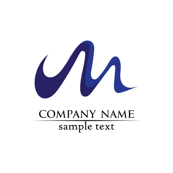 M harfi vektör simgeleri böyle logo