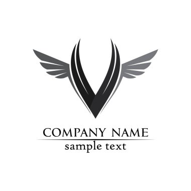 V logosu şirket tasarım vektörü V harfleri iş logosu ve sembolleri şablonu