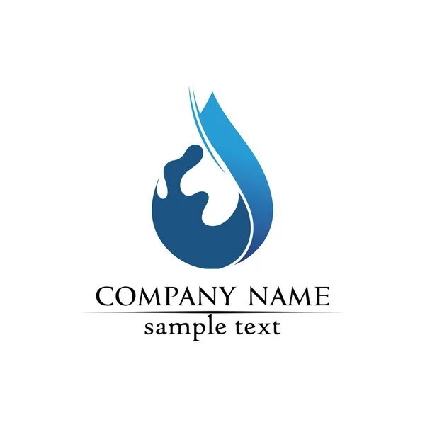 Water Drop Logo Template Vector Illustration Desig — Stock Vector