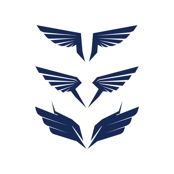 Falcon Wings Logo Plantilla Vector Icono Logo Diseño — Archivo Imágenes Vectoriales