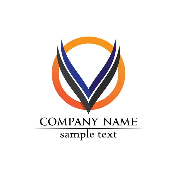 Logo Corporate Design Vector Letters Business Logo Symbolen Sjabloon — Stockvector