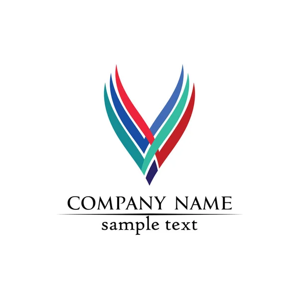 Logo Corporate Design Vector Letters Business Logo Symbols Template — Stock Vector