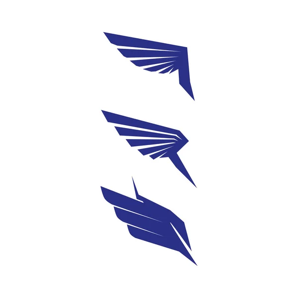 Falcon Wings Logo Template Vectoriel Icône Logo Design — Image vectorielle