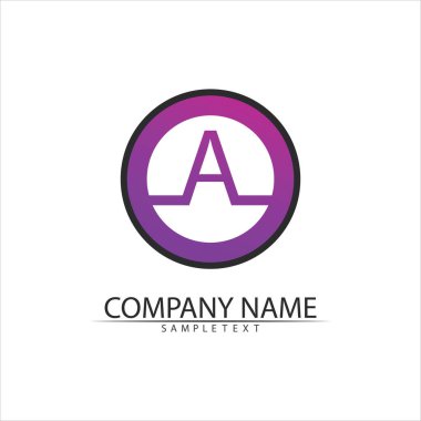 Bir Harf Logo Şablonu vektör illüstrasyon tasarımı