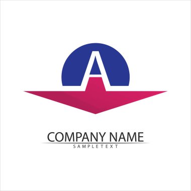 Bir Harf Logo Şablonu vektör illüstrasyon tasarımı