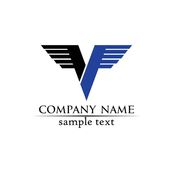 Logo Corporate Design Vector Letters Business Logo Symbolen Sjabloon — Stockvector