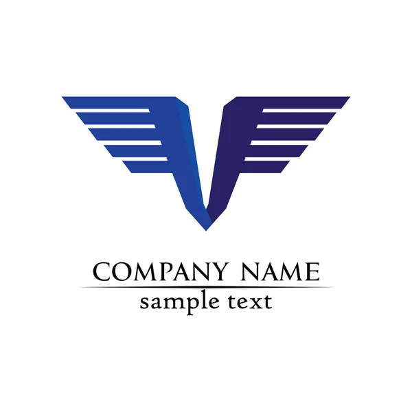 Logo Corporate Design Vector Letters Business Logo Symbolen Sjabloon — Stockvector