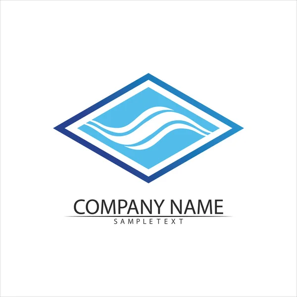 Water Drop Logo Template Vector Illustration Design — Stock Vector