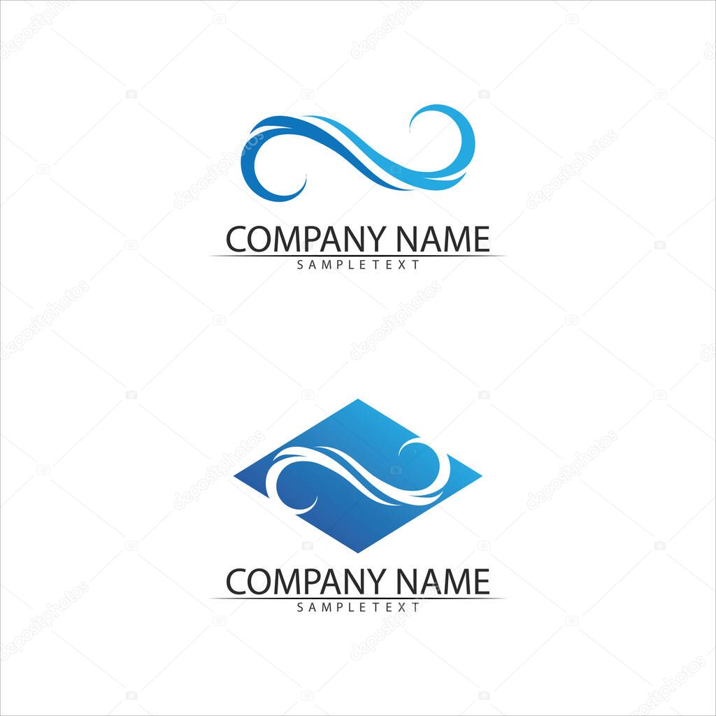 Water drop Logo Template vector illustration design