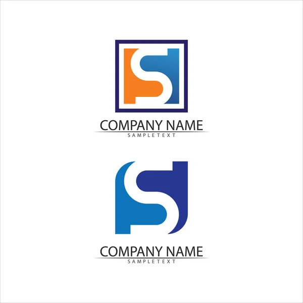 Empresa Corporativa Letra Logo Diseño Vector — Archivo Imágenes Vectoriales