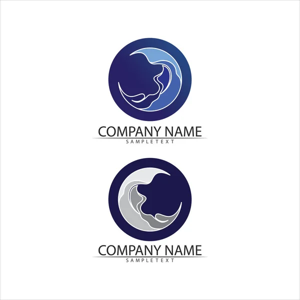 Water Drop Logo Template Vector Illustration Design — Stock Vector