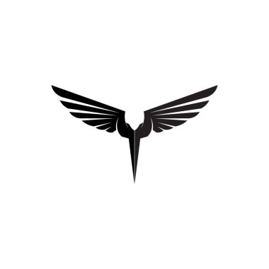 Falcon Wings Logo Şablonu vektör logo tasarımı