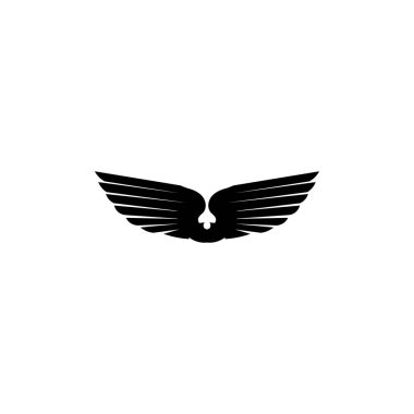 Falcon Wings Logo Şablonu vektör logo tasarımı