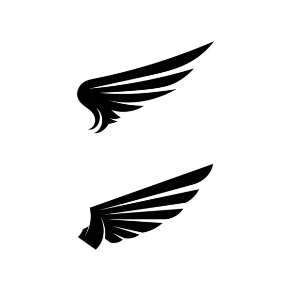 Φάλκον Φτερά Λογότυπο Πρότυπο Διάνυσμα Εικονίδιο Σχεδιασμό Λογότυπο — Διανυσματικό Αρχείο