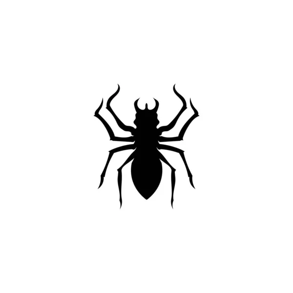 Logo Van Spinvector Insectendier — Stockvector