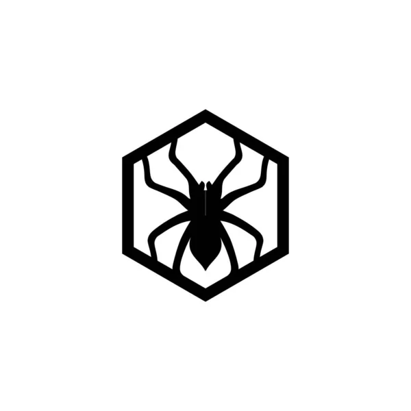 Logo Van Spinvector Insectendier — Stockvector