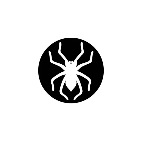 Logo Pavoučího Vektoru Designu Hmyzu — Stockový vektor