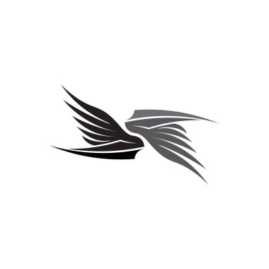 Falcon Wings Logo Şablonu vektör logo tasarımı
