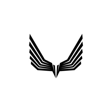 Falcon Wings Logo Şablonu vektör logo tasarımı