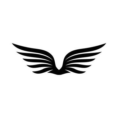 Falcon Wings Logo Şablonu vektör logo tasarımı