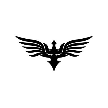 Falcon Wings Logo Şablonu vektör logo tasarımı