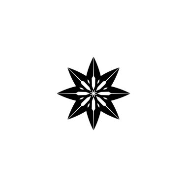 Kırmızı ve Mavi Yıldız Şahin Logo Şablon vektör simgesi