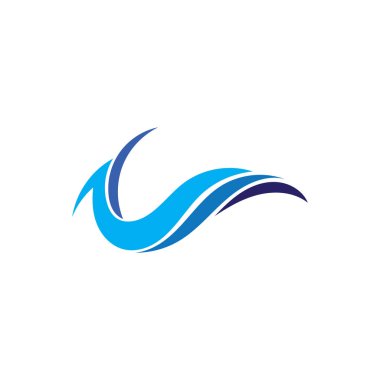 Dalgalar plaj logosu ve semboller simge uygulaması