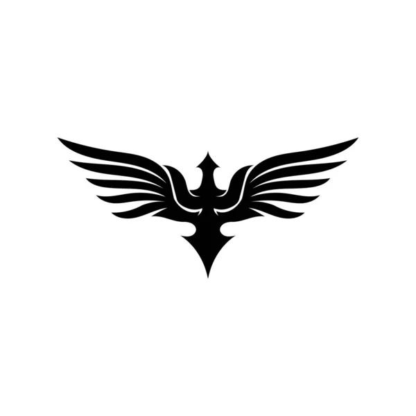 Разработка Векторного Логотипа Falcon Wings — стоковый вектор