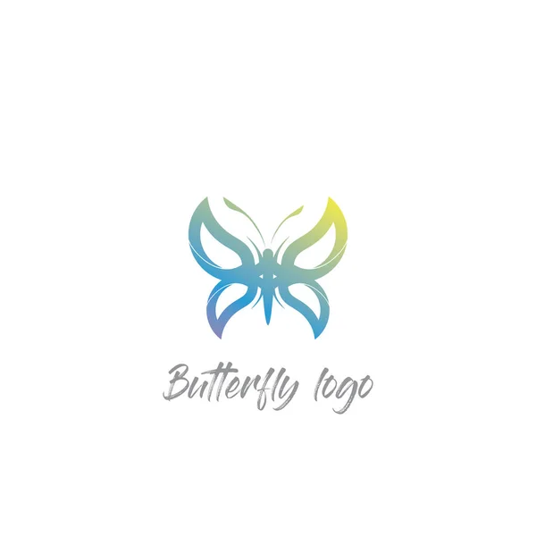 Vector Papillon Conceptuel Simple Icône Colorée Logo Vector Animal — Image vectorielle