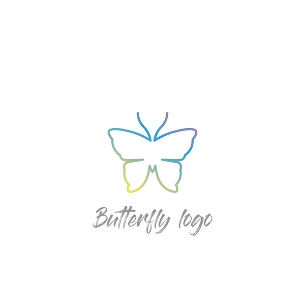 Vector Papillon Conceptuel Simple Icône Colorée Logo Vector Animal — Image vectorielle